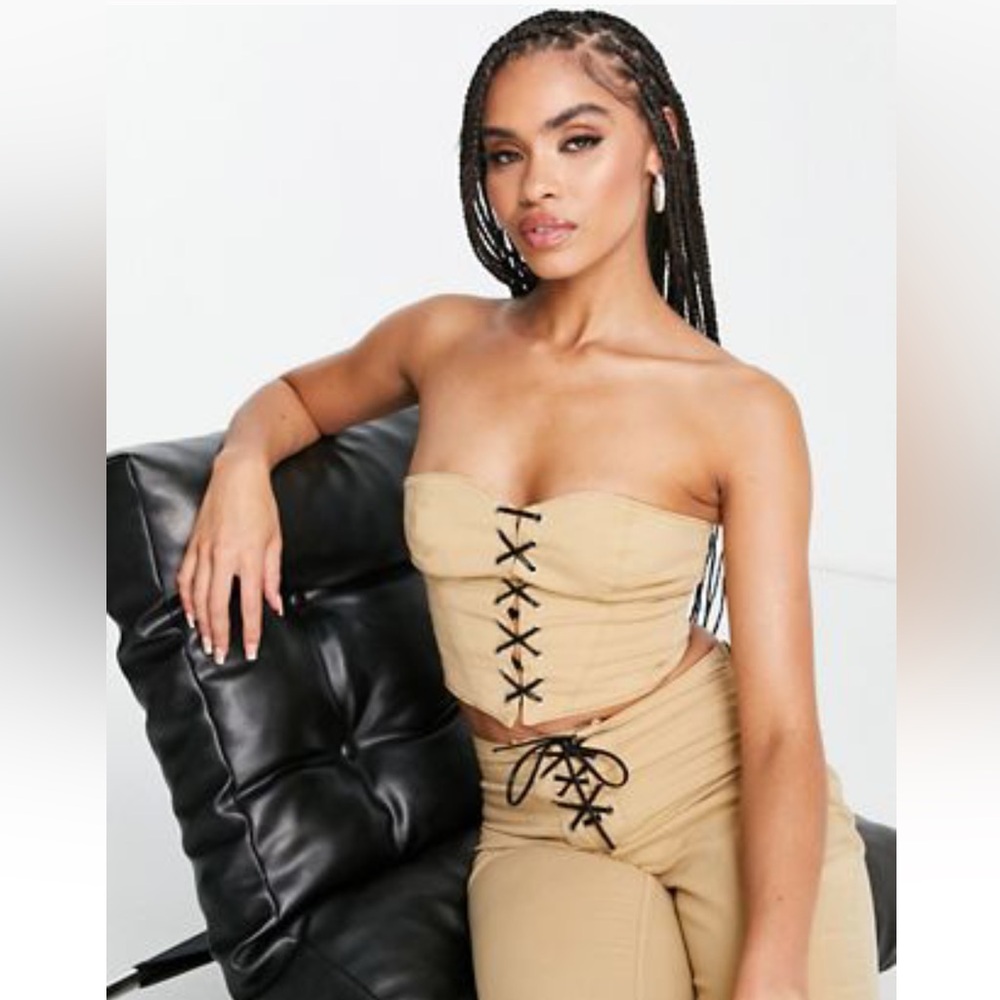 ASOS Design Lace Up Corset Top